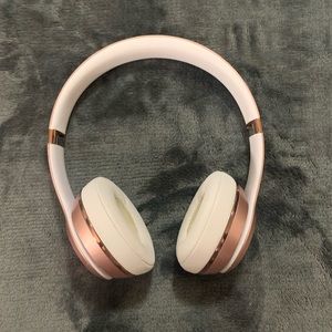 Rose gold over ear beats